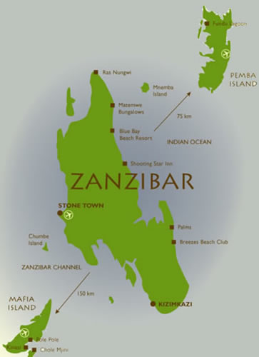 zanzibar map
